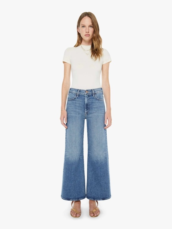 MOTHER Denim - Mother Denim Hustler Roller Jeans in Slip and Fall Wash NWT Brunch Effortless